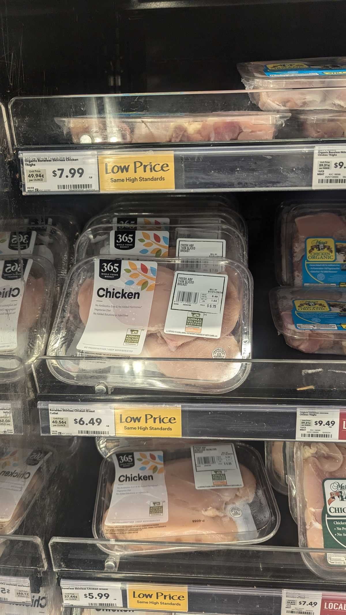 Whole Foods Boneless Skinless Chicken Breast — source product photograph