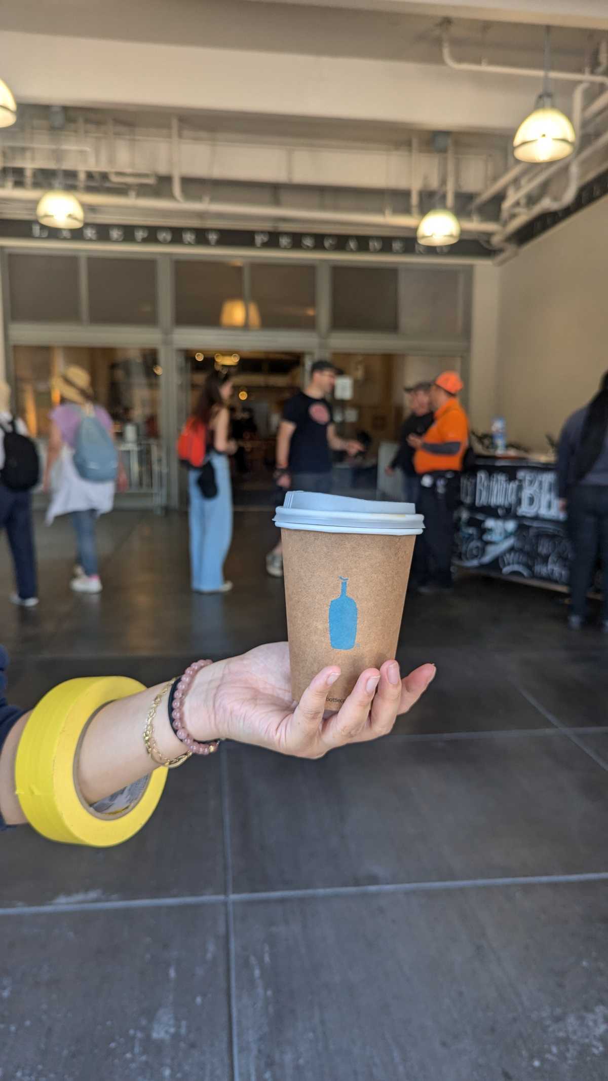 Blue Bottle Medium Roast Black Coffee from SF Ferry Building — source product photograph