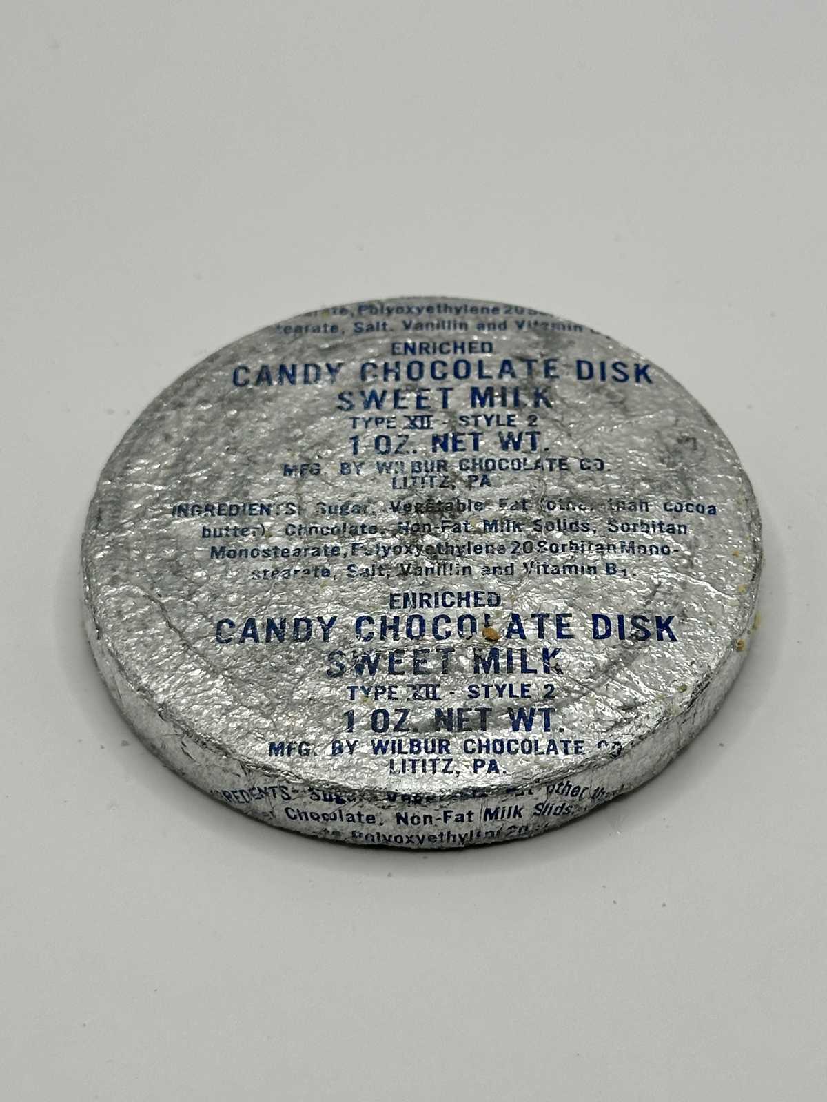 Milk Chocolate from 1962 Army Rations — source product photograph