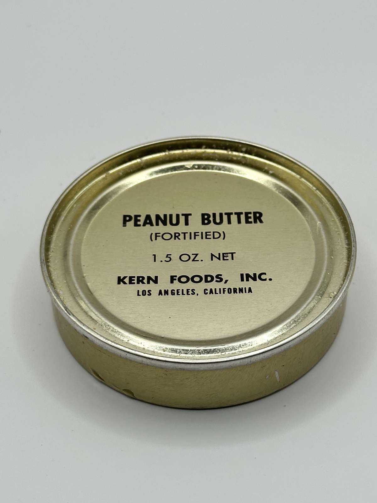 Peanut Butter from 1962 Army Rations — source product photograph