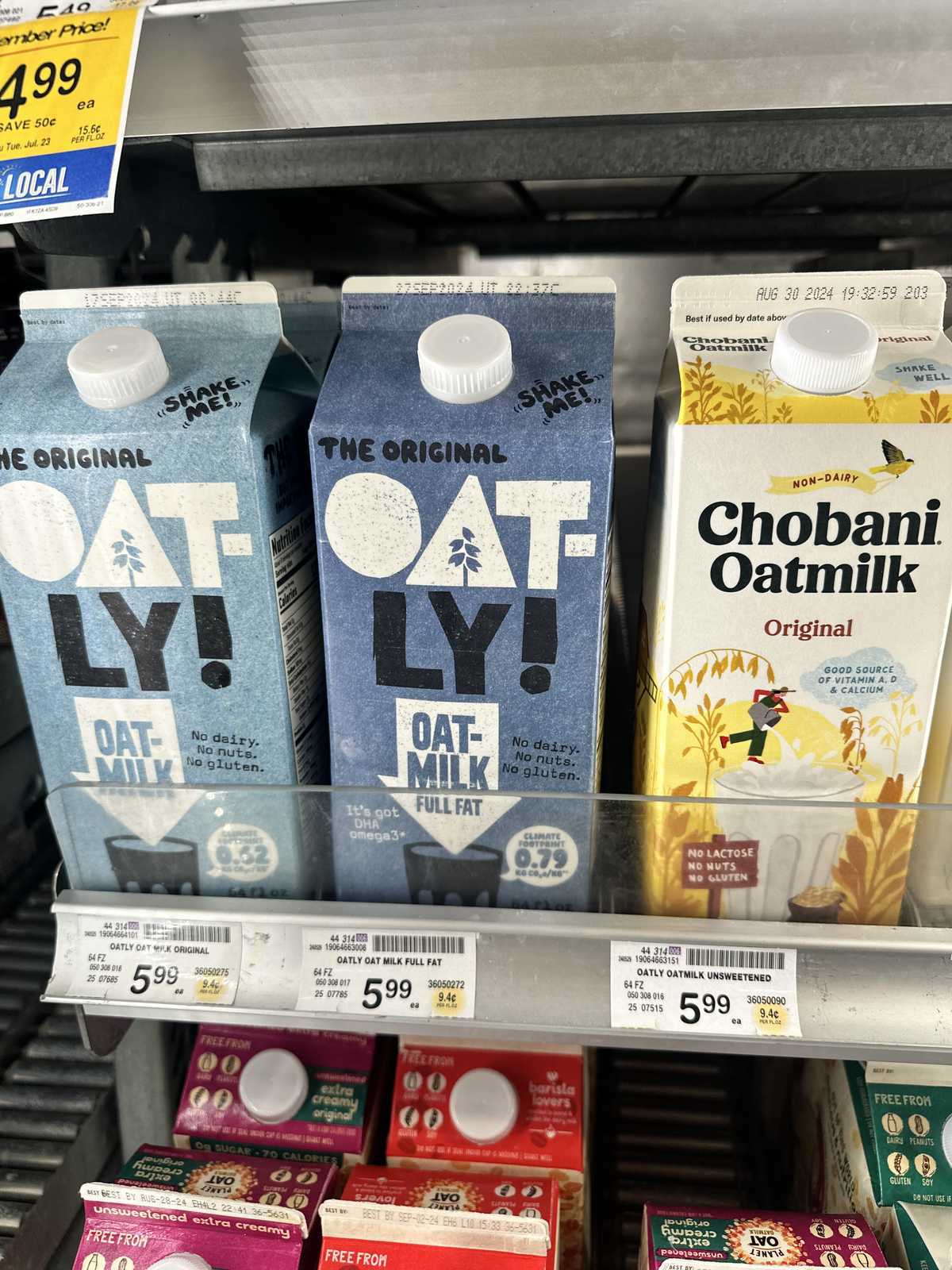 Oatly Oatmilk Full Fat Chilled in Carton — source product photograph