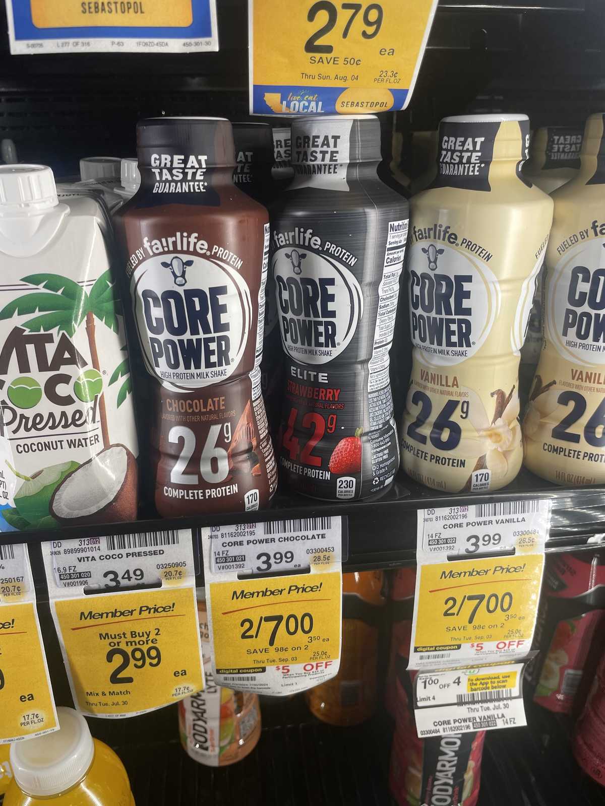 Fairlife Core Power 26g Protein Shake Chocolate — source product photograph