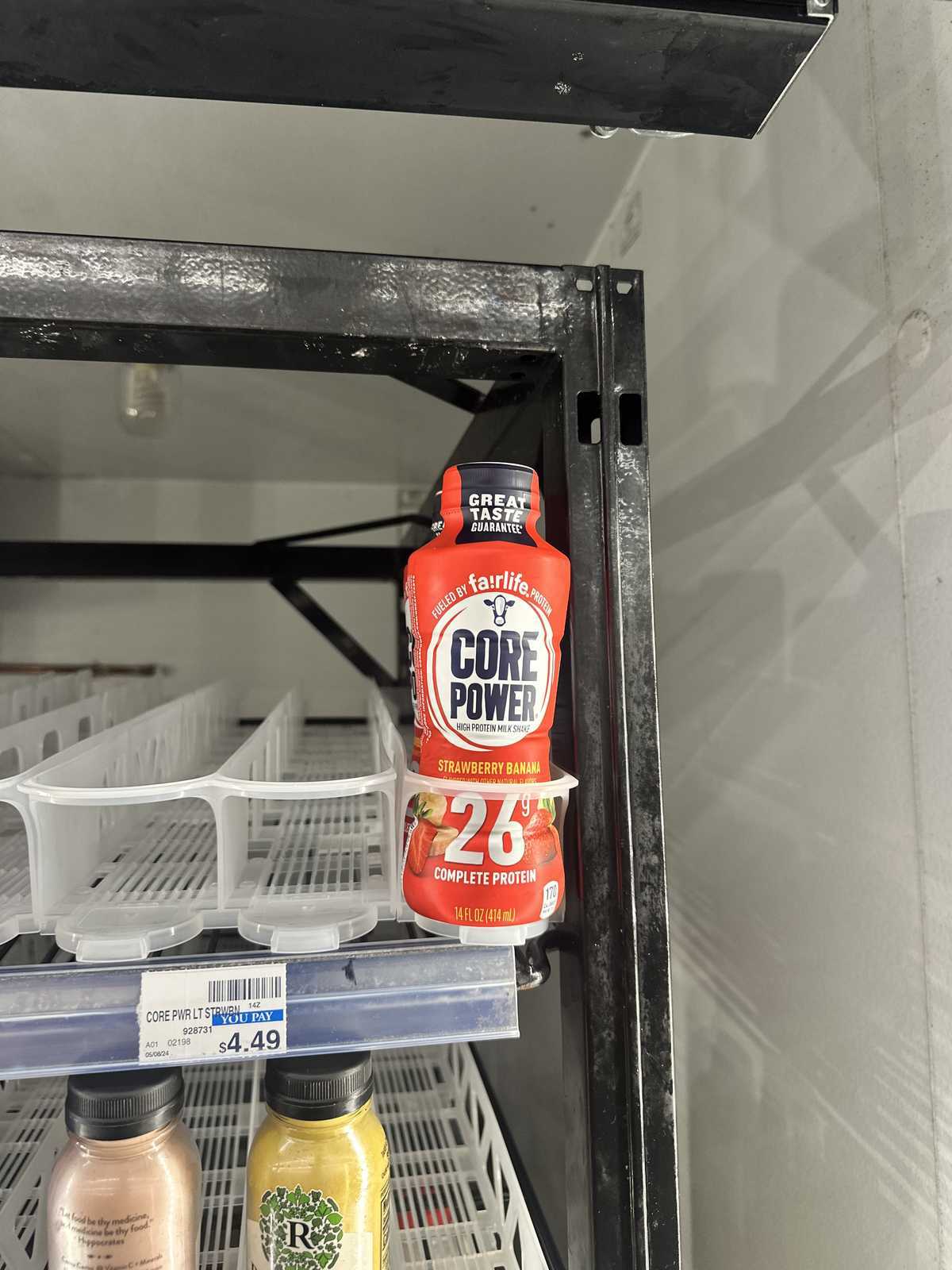Fairlife Core Power 26g Protein Shake Strawberry Banana — source product photograph