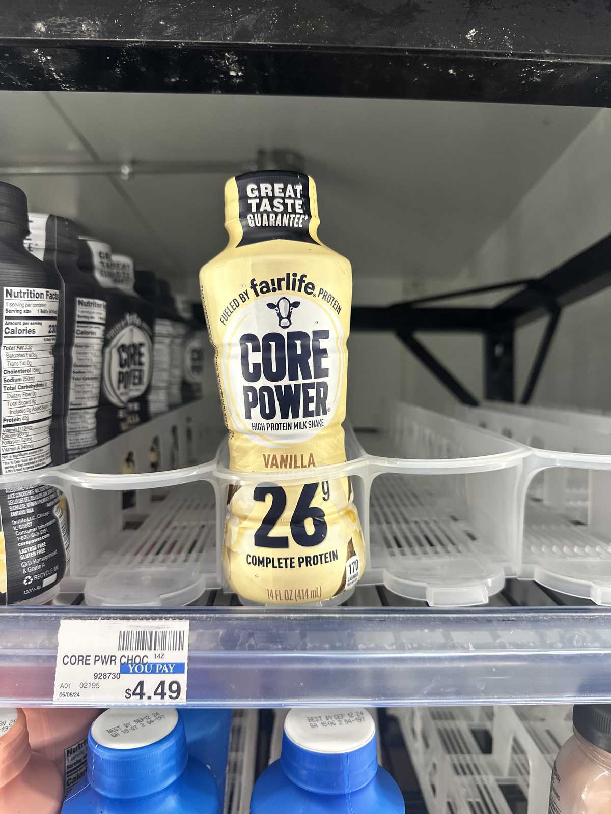Fairlife Core Power 26g Protein Shake Vanilla — source product photograph
