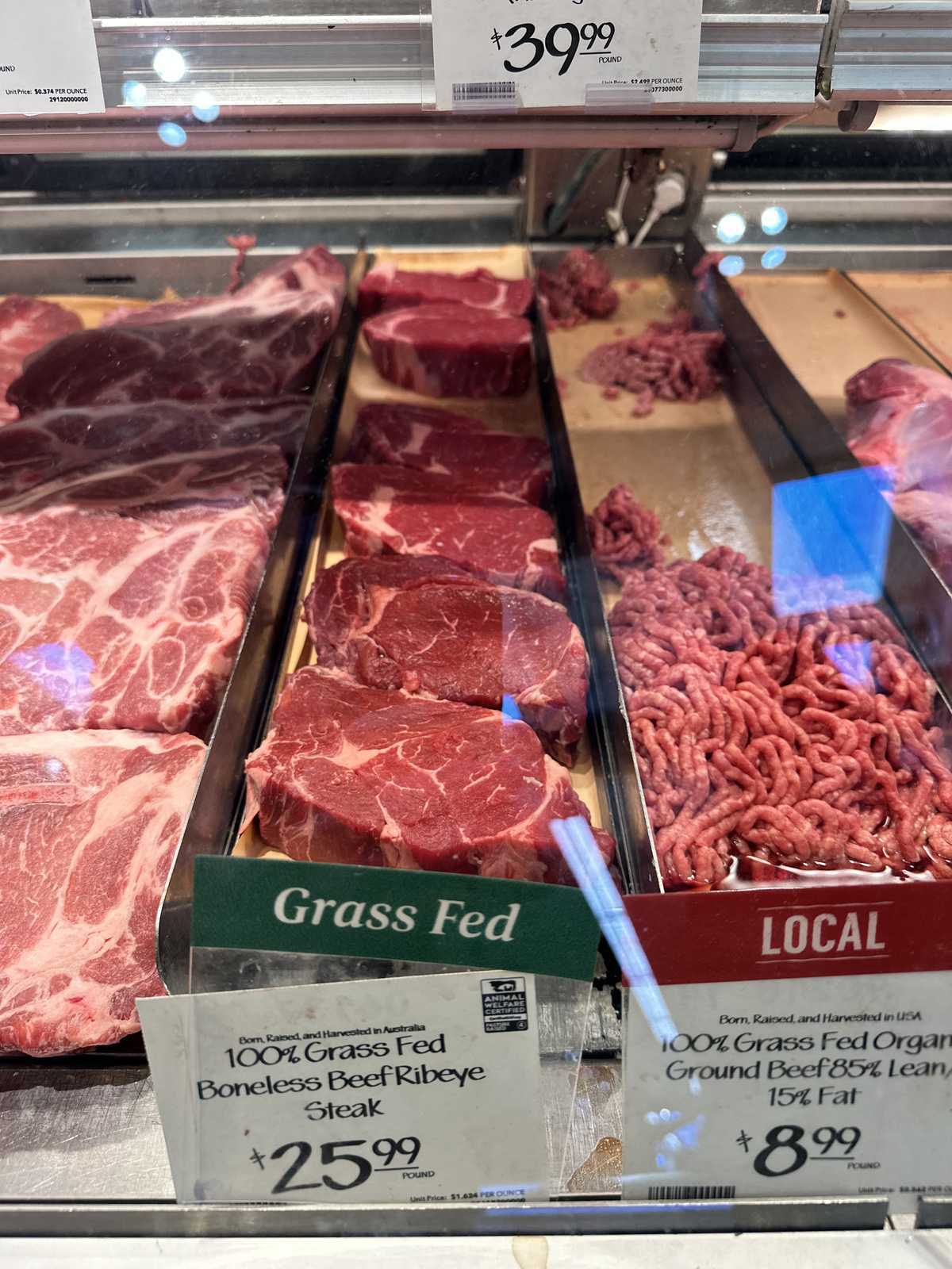 Whole Foods Boneless Beef Ribeye Steak Grass Fed — source product photograph