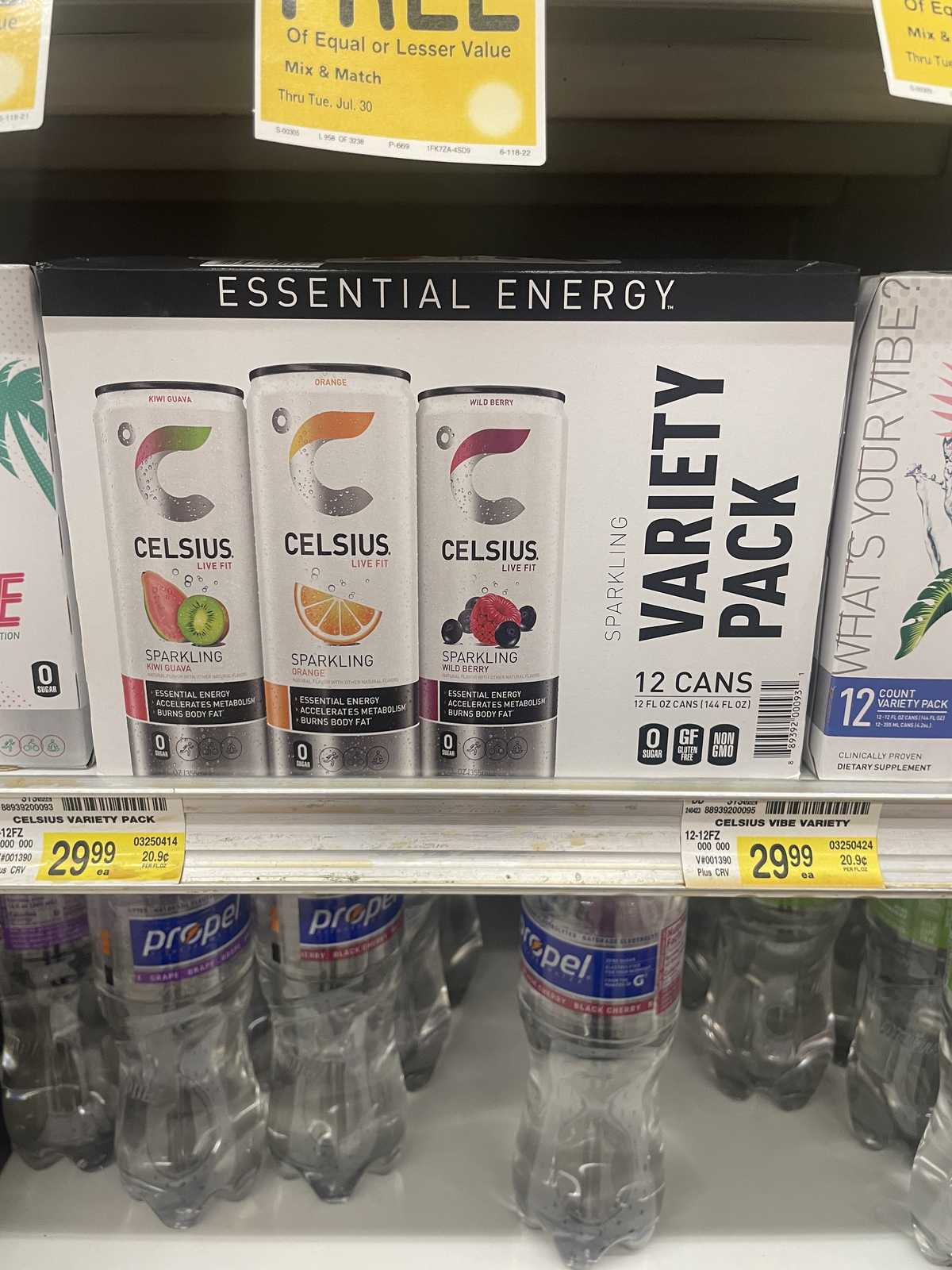 Celsius Sparkling Drink Wildberry — source product photograph