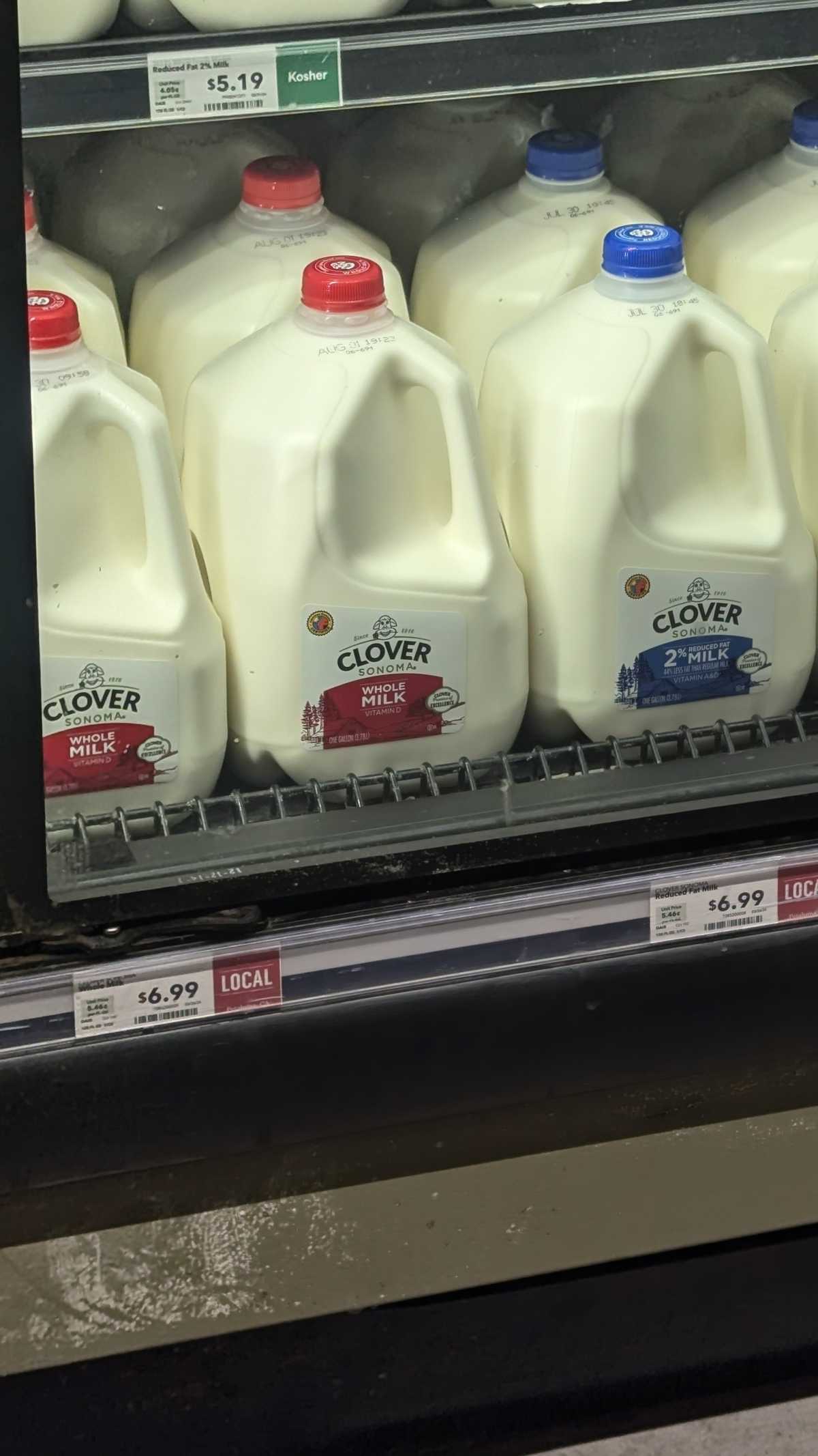 Clover Whole Milk in Whole Gallon Jug — source product photograph