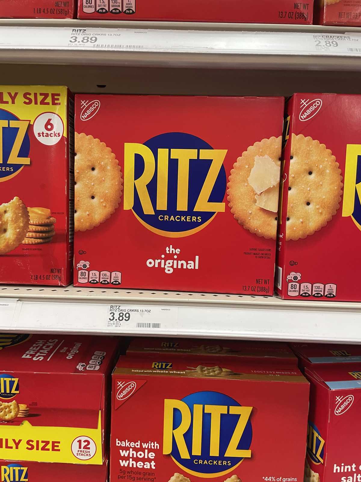 Ritz Crackers Original — source product photograph