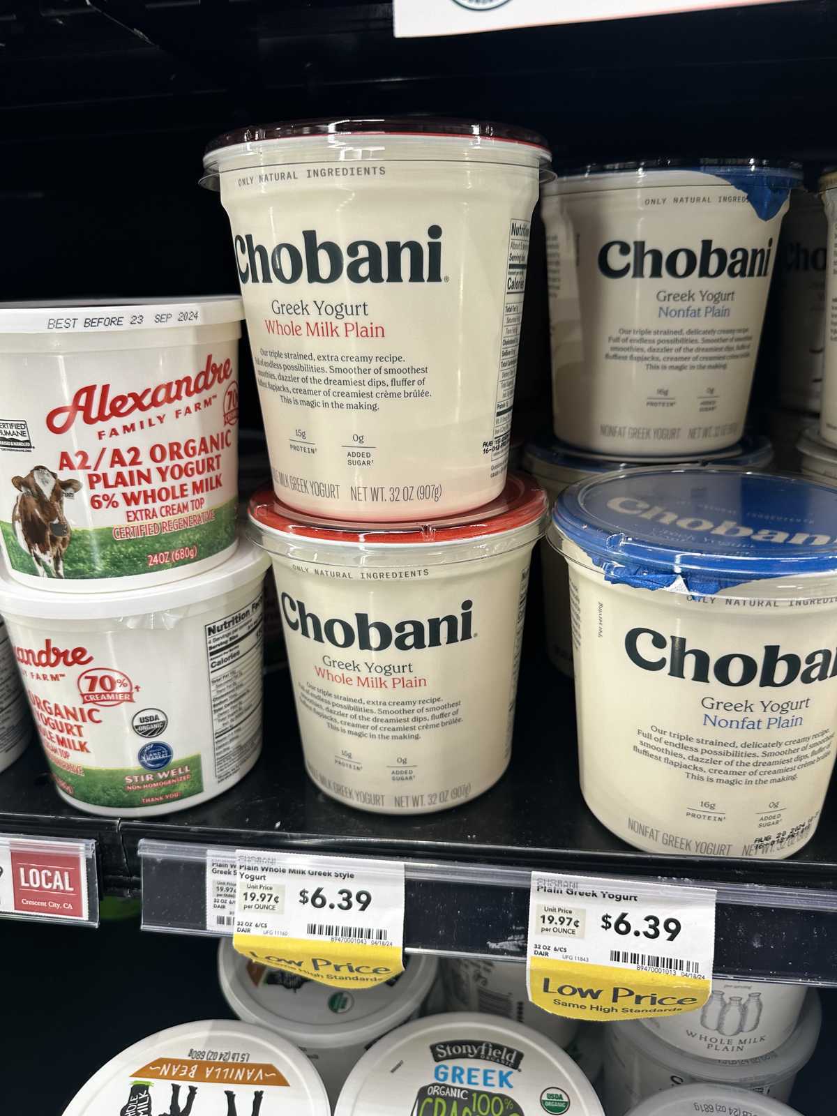 Chobani Whole Milk Plain Greek Yogurt — source product photograph