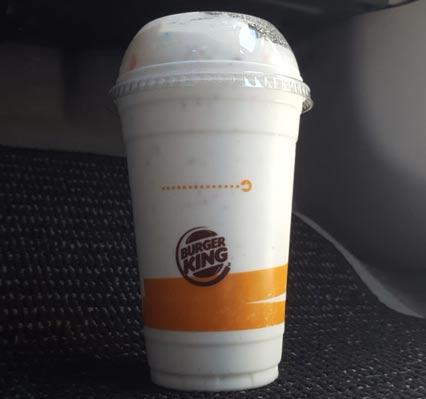 Burger King Vanilla Shake — source product photograph