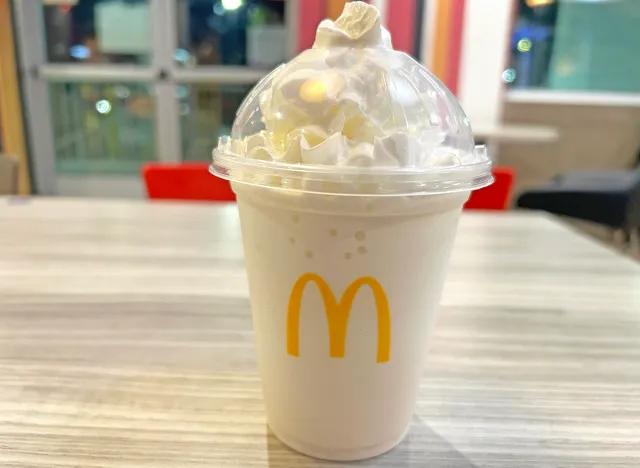 McDonald's Vanilla Shake — source product photograph