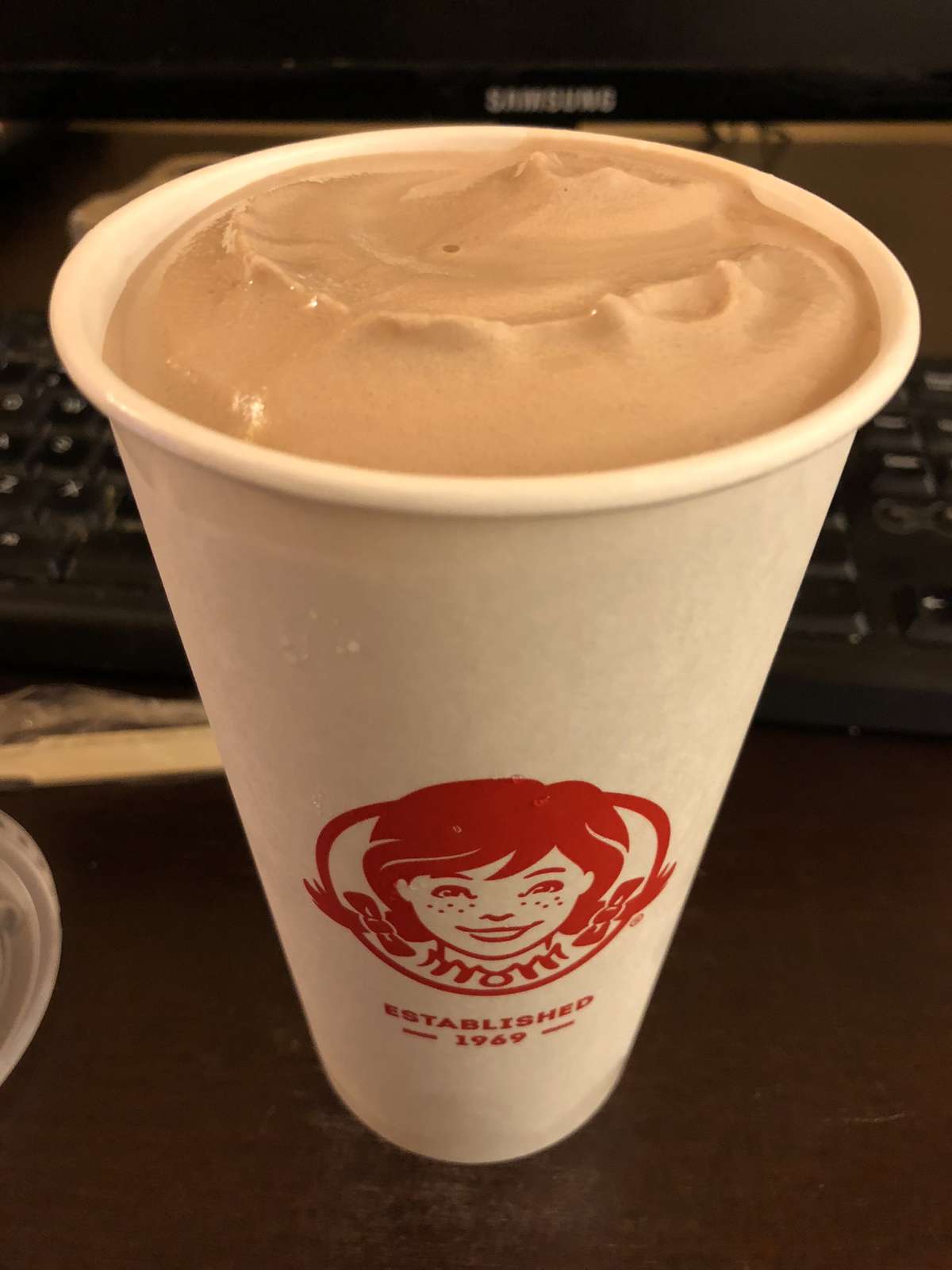 Wendy's Chocolate Frosty — source product photograph