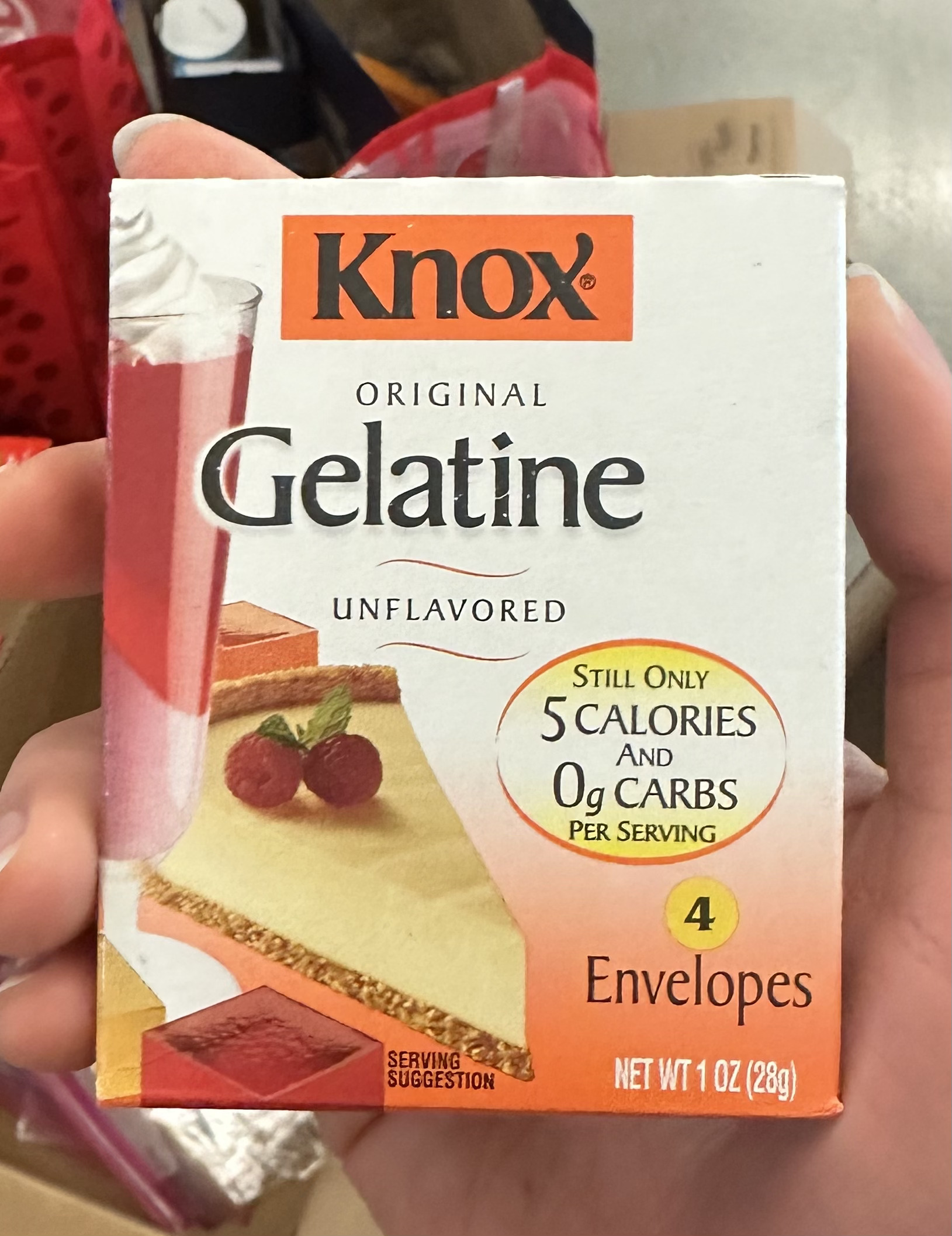 Knox Original Unflavored Gelatine — source product photograph