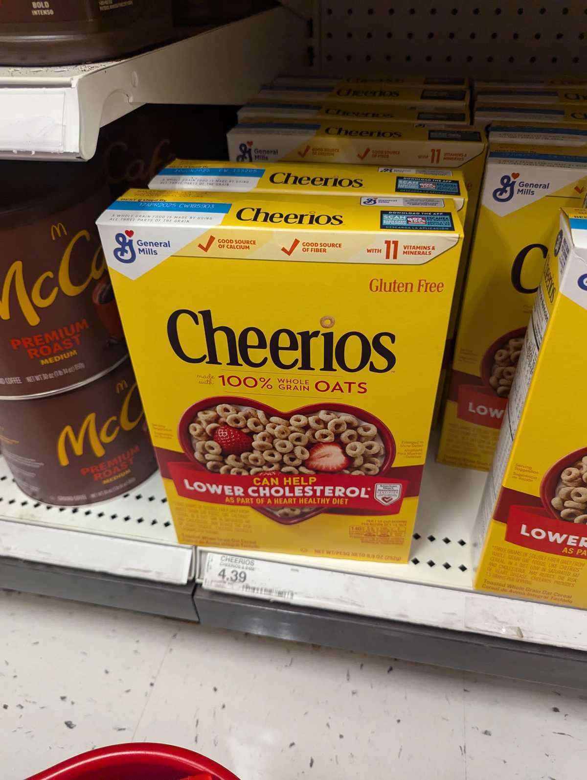 Cheerios 100% Whole Grain Oats Cereal — source product photograph