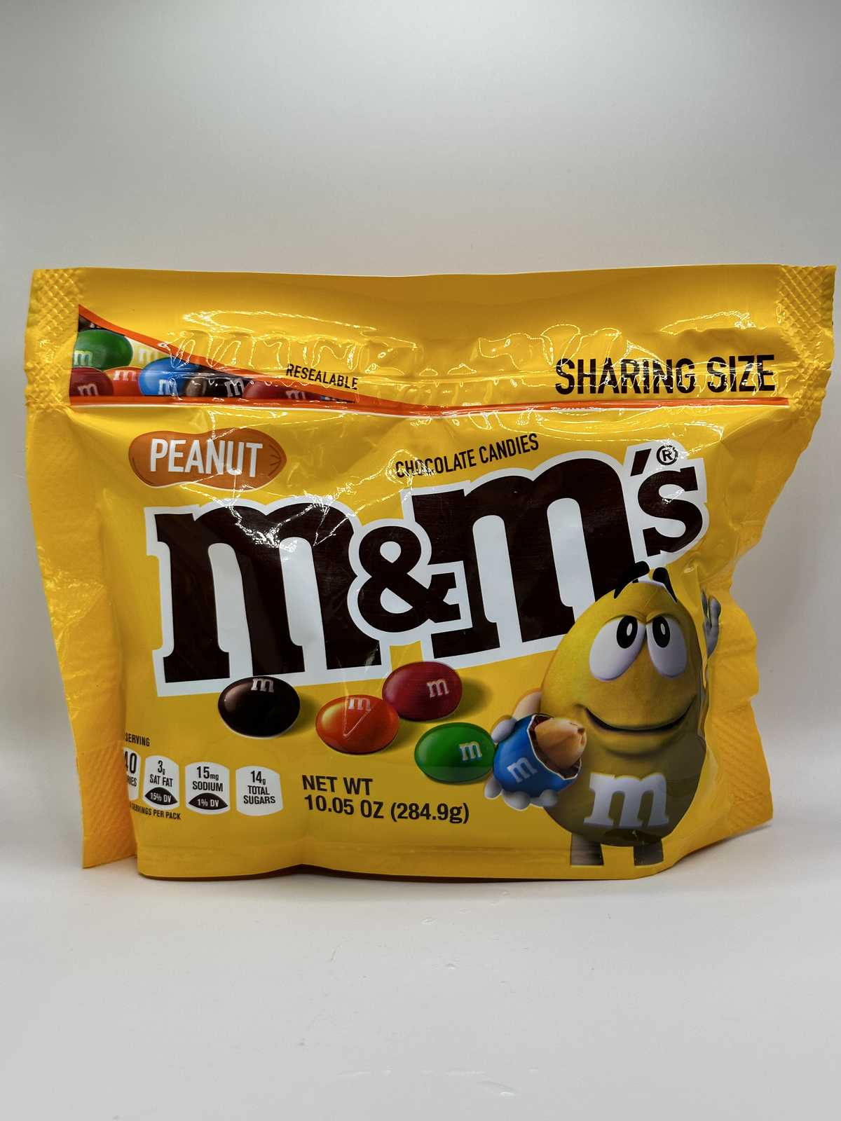 M&M's Peanut Chocolate Candies Sharing Size — source product photograph