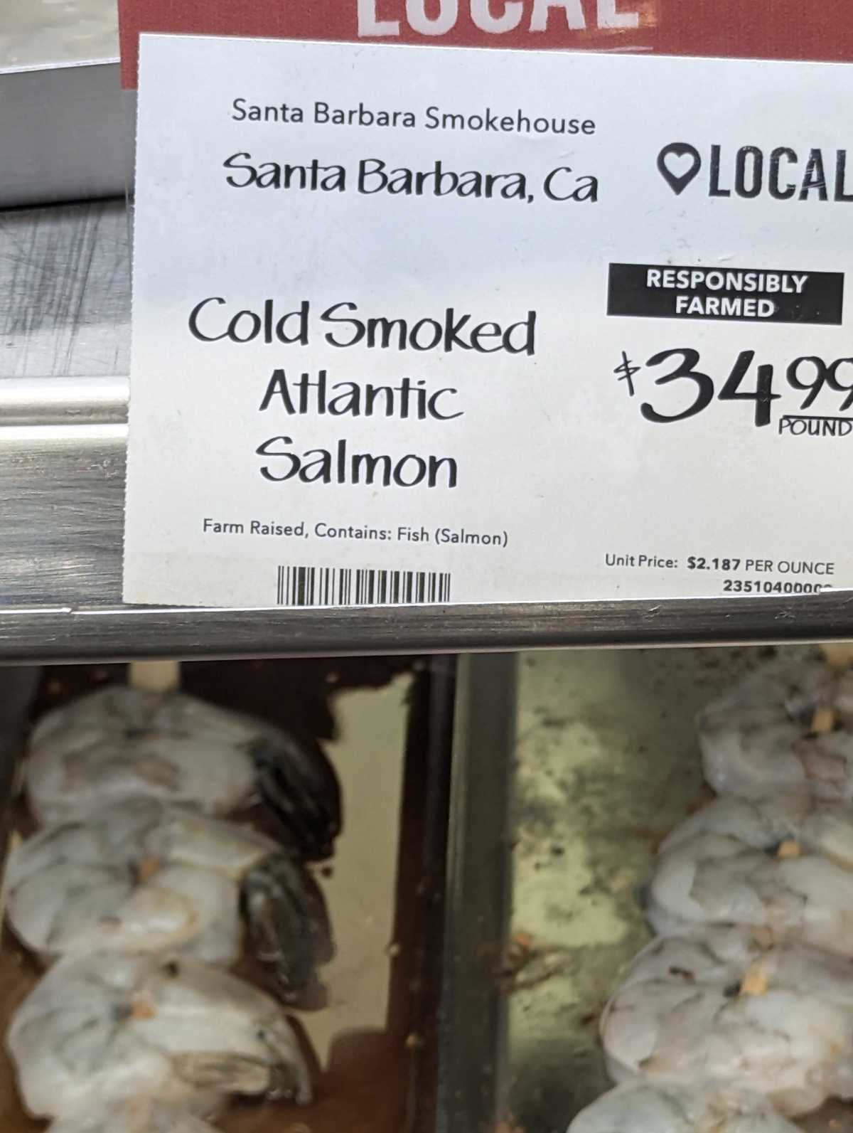 Whole Foods Cold Smoked Atlantic Salmon — source product photograph