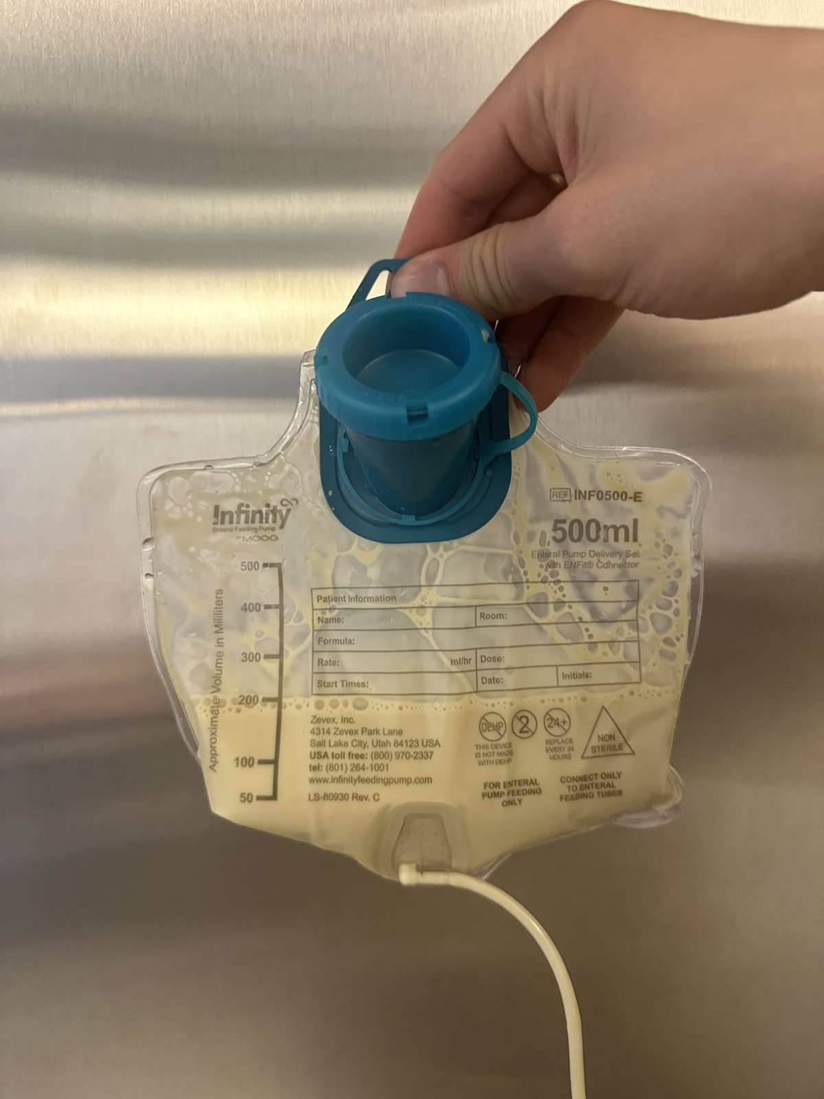 Kate Farms, Moog Pediatric Standard Formula via Infinity Enteral Feeding Pump — source product photograph